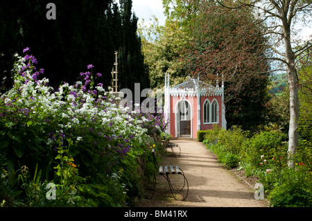 L'Eagle House au printemps, Painswick Rococo Garden, les Cotswolds Banque D'Images