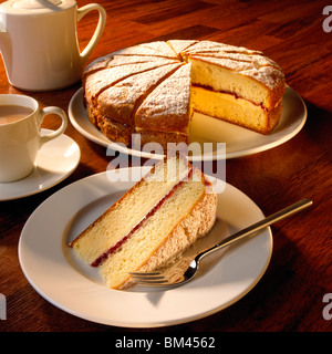 Gâteau éponge Victoria Banque D'Images