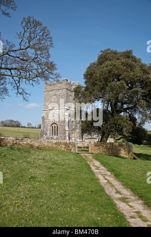 Ancienne église dans le joli village de chaume Whitcombe près de Dorchester Banque D'Images