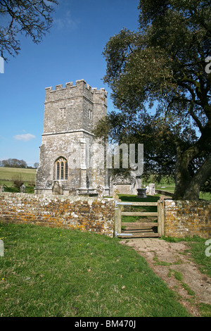 Ancienne église dans le joli village de chaume Whitcombe près de Dorchester Banque D'Images