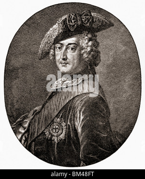 Frederick II, 1712 à 1786. Roi de Prusse, et, en tant que prince-électeur du Saint Empire Romain, Frédéric IV de Brandebourg. Banque D'Images