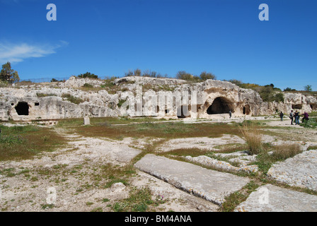 Teatro Greco, théâtre grec de Syracuse, Syracuse - Sicile, Italie Banque D'Images