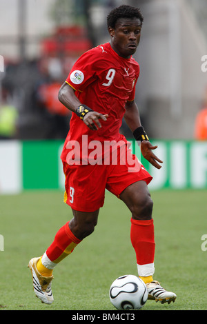 Derek Boateng du Ghana en action au cours d'une Coupe du Monde 2006 match de football contre les États-Unis le 22 juin 2006. Banque D'Images