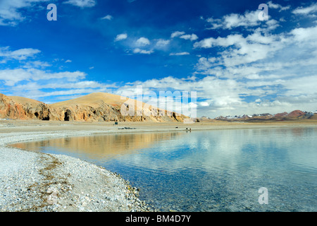 Namtso Lake, Tibet, Chine. Banque D'Images