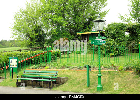 Sur la station de Ropley Ligne Cresson Banque D'Images