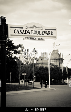 Boulevard Canada exhibition place signer outdoor Banque D'Images