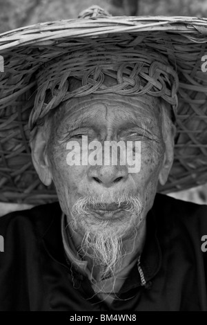 Le Cormorant Fisherman, Yangshuo, Chine Banque D'Images