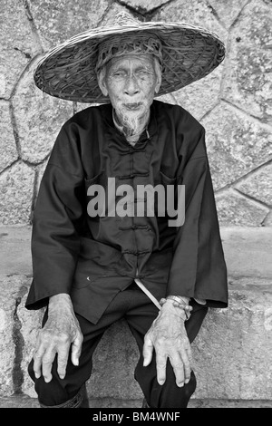 Le Cormorant Fisherman, Yangshuo, Chine Banque D'Images