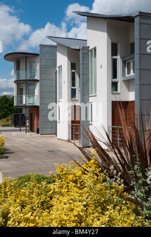 Manchester, réaménagement du logement contemporain .nouvel immeuble résidentiel dans l'Est de Manchester. Banque D'Images