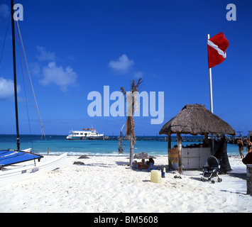 Playa Tortugas, Hotel Zone, Cancun, péninsule du Yucatan, Quintana Roo, Mexique de l'État Banque D'Images