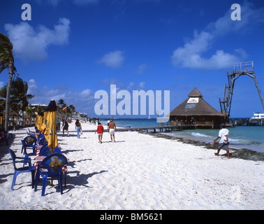 Playa Tortugas, Hotel Zone, Cancun, péninsule du Yucatan, Quintana Roo, Mexique de l'État Banque D'Images