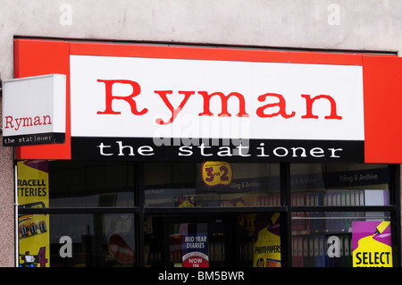 Le Ryman papetier Shop, Fleet Street, London, England, UK Banque D'Images