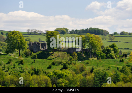 Château de Kendal à partir de l'Ouest. Kendal, Cumbria, Angleterre, Royaume-Uni l'Europe. Banque D'Images