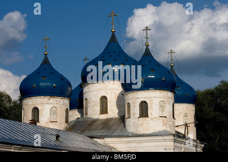 Russie,Novgorod-la-Grande Région,Yuriev (St Georges),Monastère Église de l'Exaltation de la Croix,1761 Banque D'Images