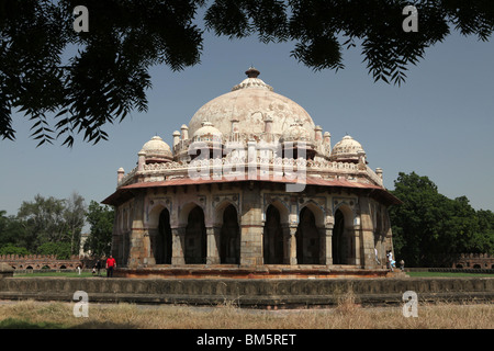 Isa Khan Niyazi ou Niazi tombe, une partie de la Tombe de Humayun ou Humayuns complexe dans Delhi, Inde. Banque D'Images