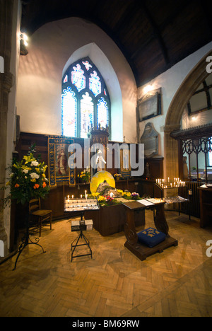 St Ives Cornwall UK intérieur de l'église paroissiale Banque D'Images