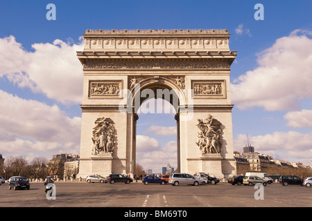 Arc de Triomphe, Place Charles de Gaulle, Paris, France Banque D'Images