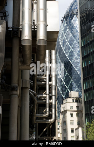 La Lloyds de Londres, la City de Londres. Le leader du marché de l'assurance Banque D'Images