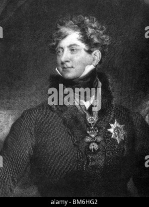 Le roi George IV (1762-1830) Banque D'Images