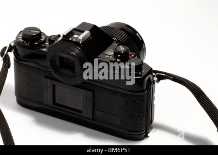 Un vintage 35mm film SLR camera. Banque D'Images