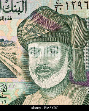 Le Sultan Qaboos (1940-) de 100 euros à partir de 1995 Baisa Oman. Le Sultan d'Oman. Banque D'Images