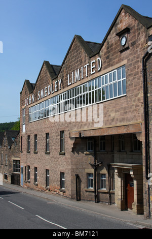 John Smedley Limited usine de tricot en Lea Mills, Cromford, Derbyshire, Angleterre, Royaume-Uni Banque D'Images