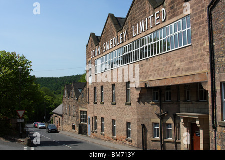 John Smedley Limited usine de tricot en Lea Mills, Cromford, Derbyshire, Angleterre, Royaume-Uni Banque D'Images