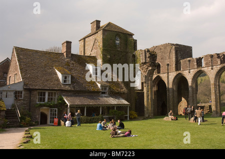 Llanthony Priory, Montagne Noire, Pays de Galles, Royaume-Uni, Europe Banque D'Images