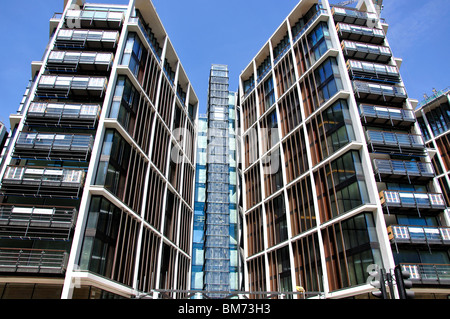 Un immeuble d'Hyde Park et Knightsbridge, complexe de vente au détail, Belgravia, City of westminster, Greater London, Angleterre, Royaume-Uni Banque D'Images