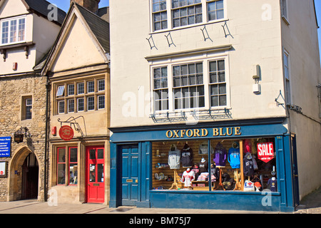 UK Oxford Blue et Old Sheep Shop Banque D'Images