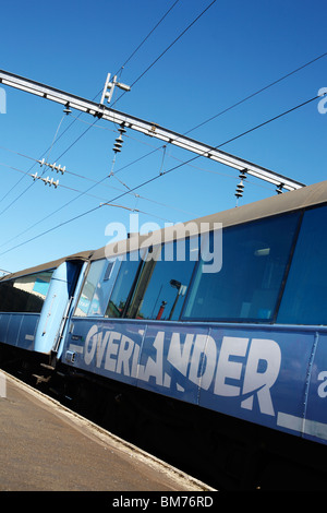 L'Overlander train Tranz Scenic entre Auckland et Wellington en Nouvelle-Zélande Banque D'Images