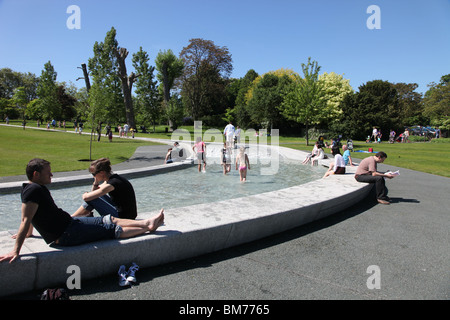 Princess Diana Memorial Fountain Hyde Park Banque D'Images