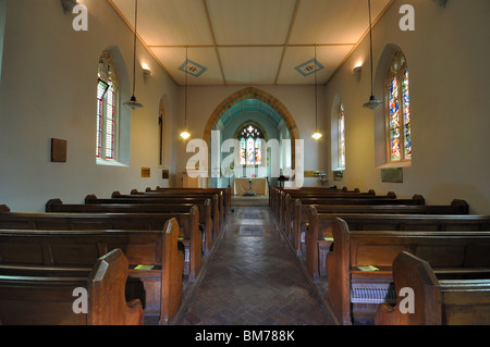 Intérieur de St Marys Church Rydal près de Ambleside dans le Lake District Banque D'Images