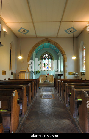 Intérieur de St Marys Church Rydal près de Ambleside dans le Lake District Banque D'Images