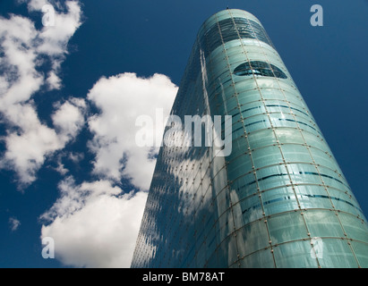 L'Urbis bâtiment dans le centre-ville de Manchester, Angleterre, RU, accueil à la National Football Museum Banque D'Images