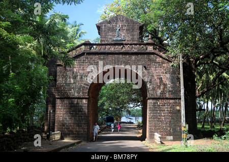 Vice-rois ou vice-roi ou à l'arche du vice-roi à Old Goa, Goa State en Inde. Banque D'Images