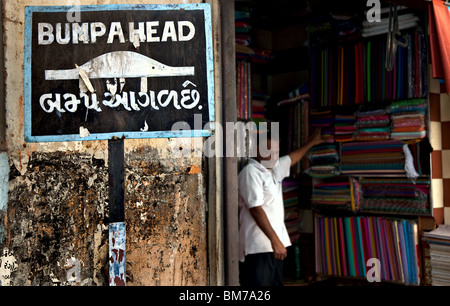 La vieille ville à Ahmedabad, Gujarat Inde Banque D'Images