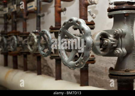 Détail de valves et tuyaux Banque D'Images