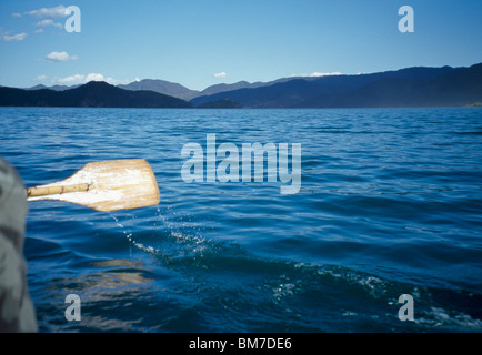 Lugu Lake, province du Yunnan, Chine Banque D'Images