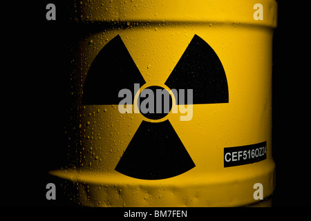 Un corps radioactif Banque D'Images