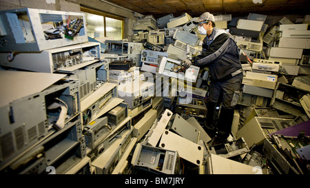 Usine de traitement des déchets Somergie à Metz (57) Banque D'Images