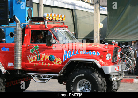 Red Planet Hollywood chariot à Pattaya, Thaïlande. Banque D'Images