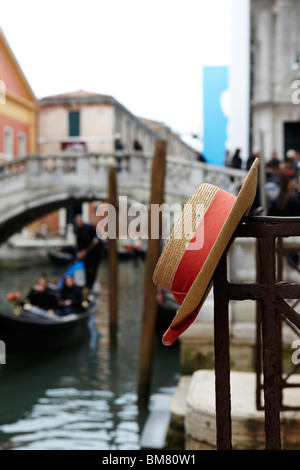 Chapeau de Gondolier, Venise, Italie Banque D'Images