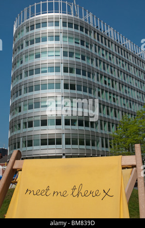 "Rencontre avec moi il y x' Spinningfields un primé de détail, commerciaux et résidentiels dans le centre-ville de Manchester.UK. Banque D'Images