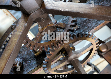 Horloge astronomique médiévale dans la cathédrale Saint-Guy, à Prague, le château de Prague - Intérieur - détail Banque D'Images