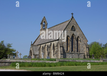 L'église All Saints de l'Angleterre Nord Yorkshire Otley Farnley un jour de printemps. Banque D'Images