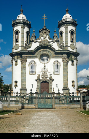 Igreja de São Francisco de Assis. São João del-Rei, état de Minas Gerais, Brésil. Banque D'Images
