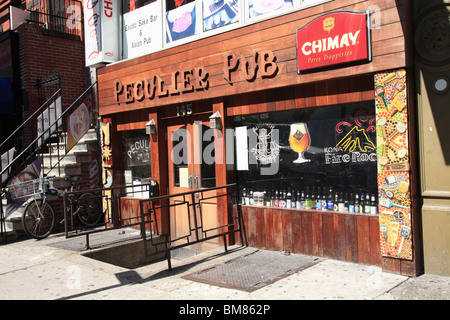 Peculier Pub, Greenwich Village, West Village, à Manhattan, New York City, USA Banque D'Images