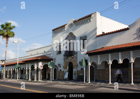 Columbia Restaurant historique, Ybor City, Tampa, Floride. Banque D'Images