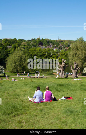 Hampstead Heath Park Londres Camden Banque D'Images